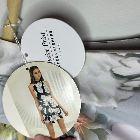 Finders Keepers Floral Mini Dress NWT | Pastel Blue | Size M - Picture 5 of 17